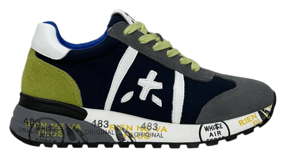 Premiata Black/Grey/Green