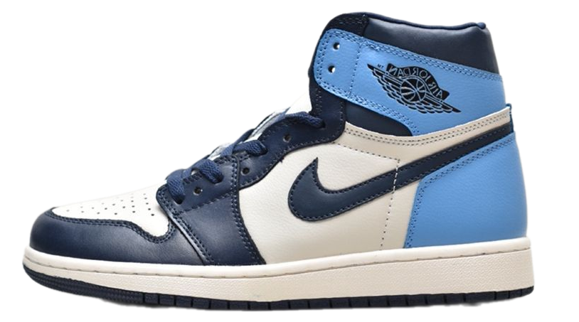 Nike Air Jordan 1 Mid White/Black/Blue зимние